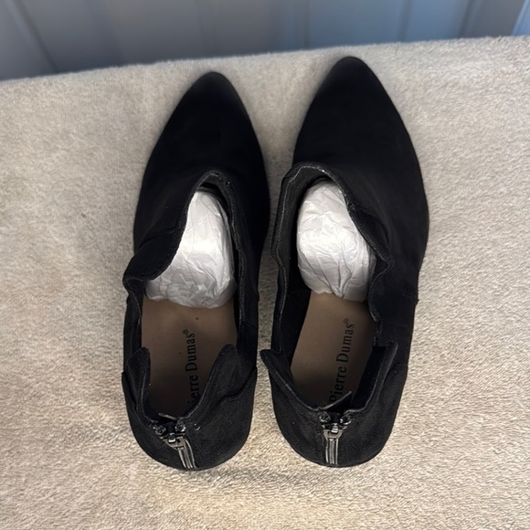 NIB Pierre Dumas Black Ankle Boots with Pointed Toe - Picture 7 of 11